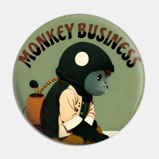 Monkey Business Pin