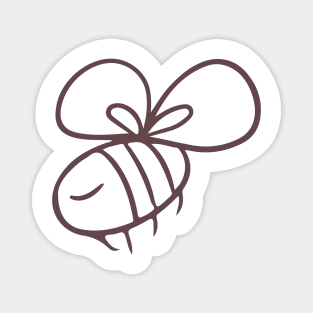 Cute little bee outline Magnet