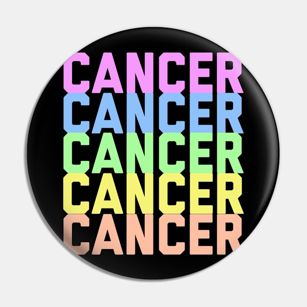 Cancer Rainbow Pin by Sloop