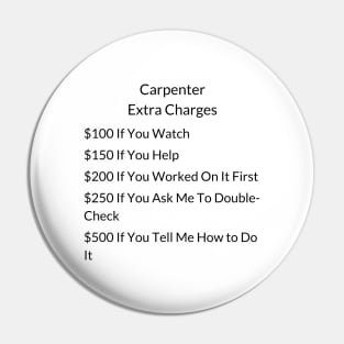 Carpenter Extra Charges Pin