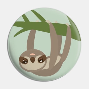 cute sloth, illustration Pin