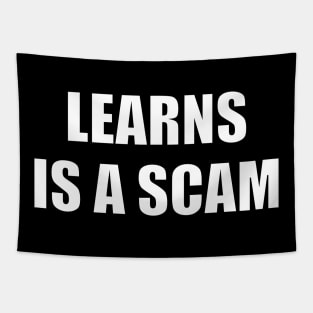 Learns Is A Scam - It's All A Scam Tapestry