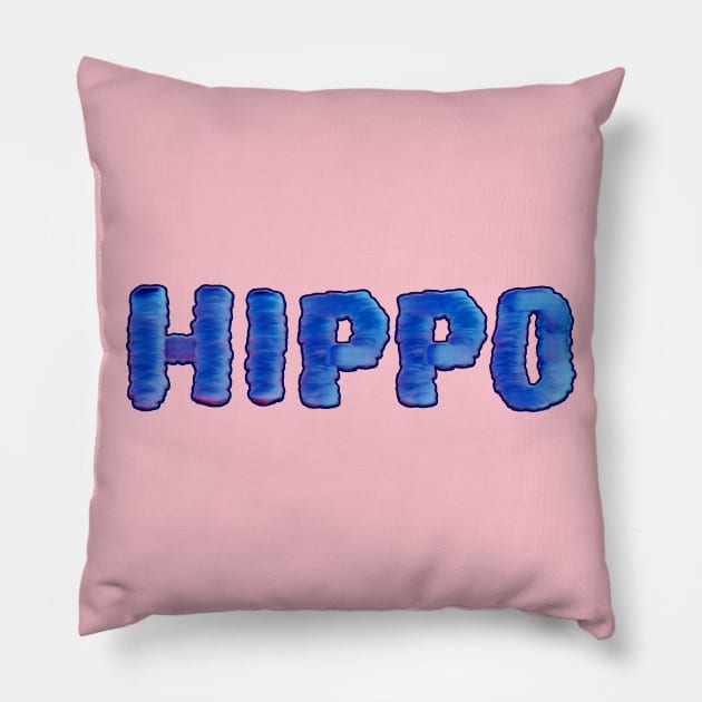 Hippo Pillow by stefy