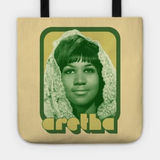 Aretha Franklin / Original 70s Style Retro Design Tote