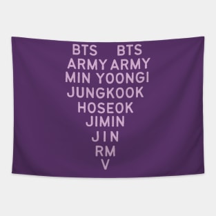 BTS Names heart Borahae Tapestry