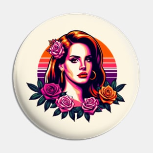 Lana Del Rey - Sunsets and Roses Pin