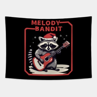 Raccoon With Guitar Tapestry