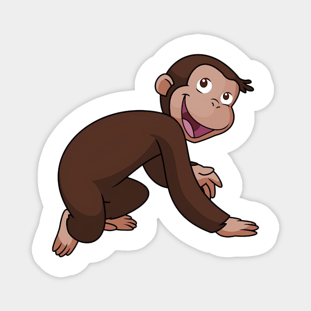 Curious George UUAA Magnet by EcoEssence
