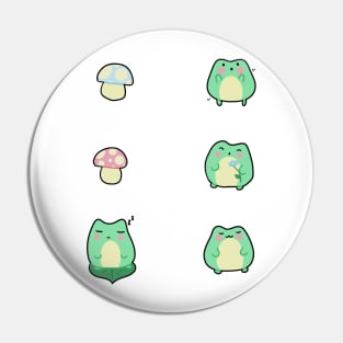 Kawaii Frogs Pin