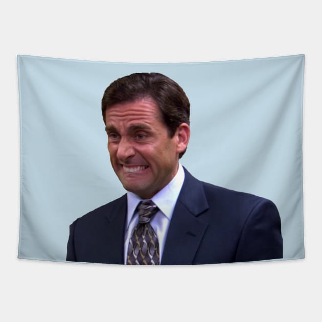 Crying Michael Scott Tapestry by TossedSweetTees