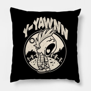 Drawing retro Vintage 80s and 90s yawned widely Pillow