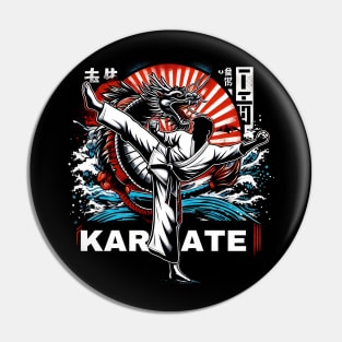 Karate Fighter Pin