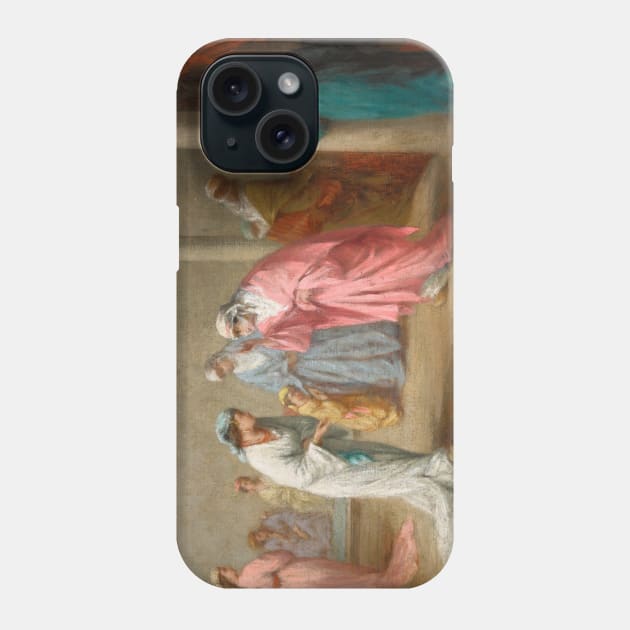 A Visit, A Harem Interior by Henriette Browne Phone Case by Classic Art Stall