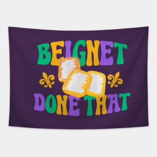 Beignet Done That Funny New Orleans Pun Tapestry