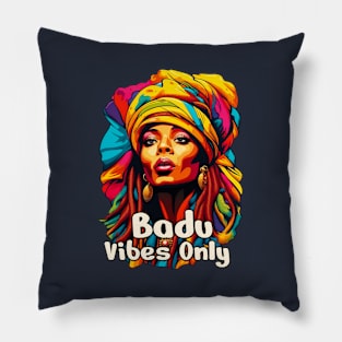 Badu vibes pop art Pillow