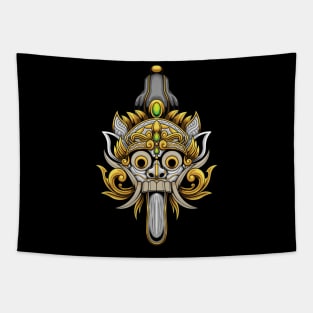 Balinese Barong-Hanoman 1.4 Tapestry