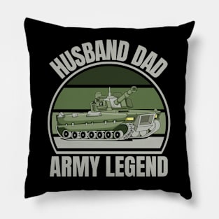 Husband Dad Army Legend Pillow