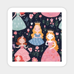 Princesses Pattern 14 Magnet