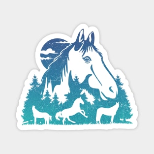 Wild Horses Magnet