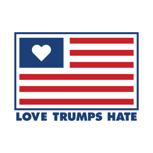 Love Trumps Hate American Flag Shirt T-Shirt