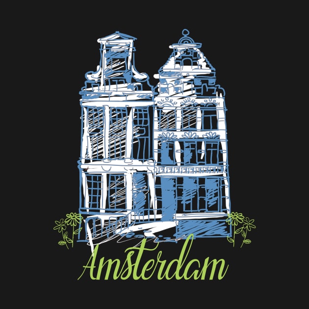 Amsterdam Traveler Art by 4Craig