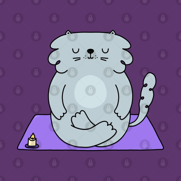 Zen meditation cat by rafs84