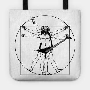 🤘🏻 🎸 Vitruvian man with electric guitar Tote