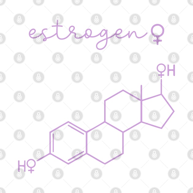 Estrogen Female Hormone Chemical Structure by labstud