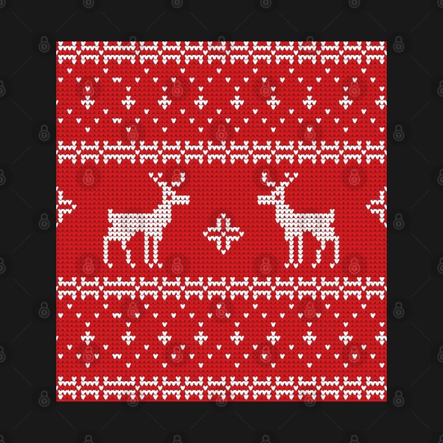 Border Christmas Sweater Pattern by justrachna