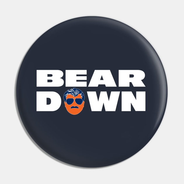 Bear Down - Ditka Chicago Bears Pin by BodinStreet