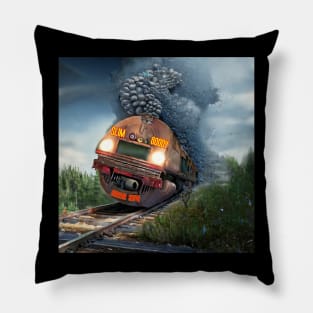 S.G. Horror show train! warping your reality.. Pillow