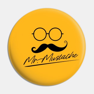 Mr. Mustache Pin