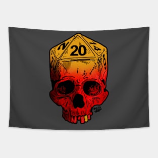 D20 Skull Tapestry