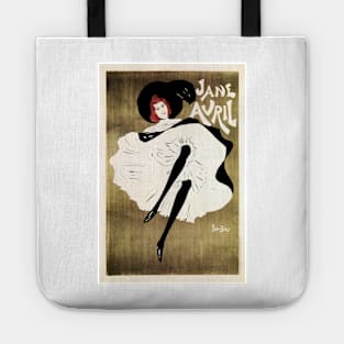 JANE AVRIL Can-Can Dancer Vintage Theater Advertisement by French Poster Artist Maurice Biais Tote