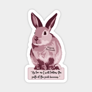 Pink Bunnies Quote Magnet