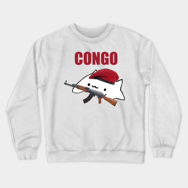 Bongo Cat Congo Bongo Cat Crewneck Sweatshirt Teepublic