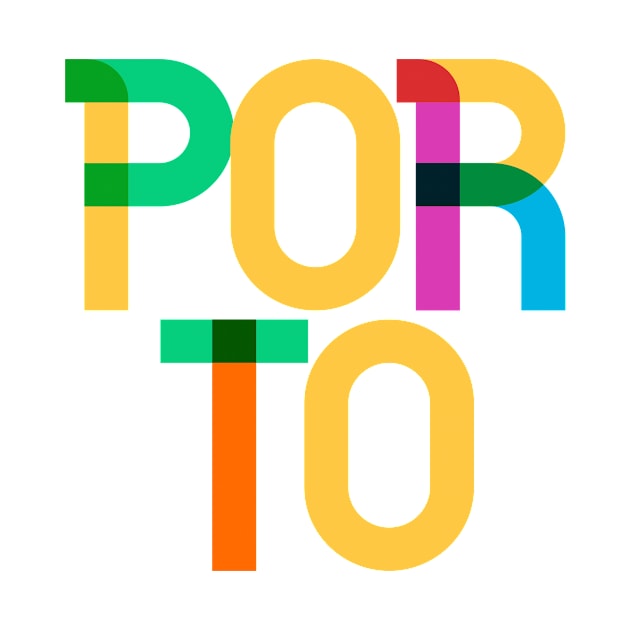 Porto Portugal Pop Art Letters by Hashtagified