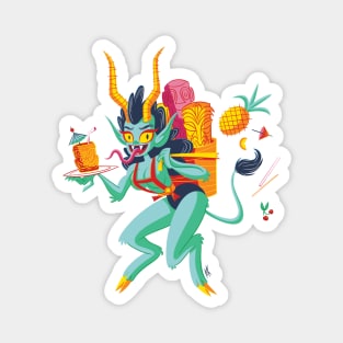 Tiki Krampus Magnet