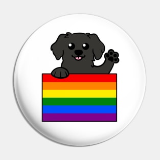 Love is Love Puppy - Black v2 Pin