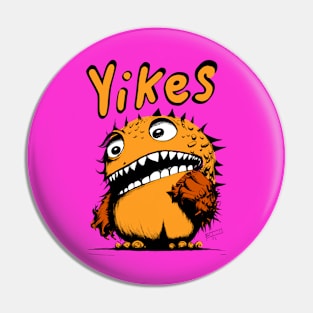 Funny monster Pin