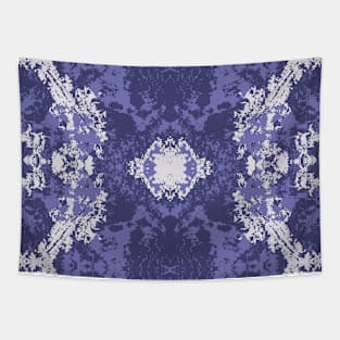 Very Peri vintage distressed damask Tapestry