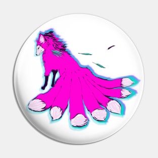 Pink kitsune Pin