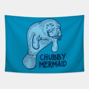 CHUBBY MERMAID Tapestry