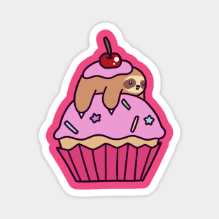 Cupcake Sloth Magnet