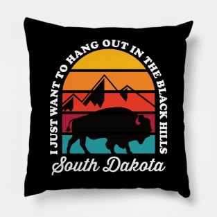 Hang out in the Black Hills South Dakota Pillow