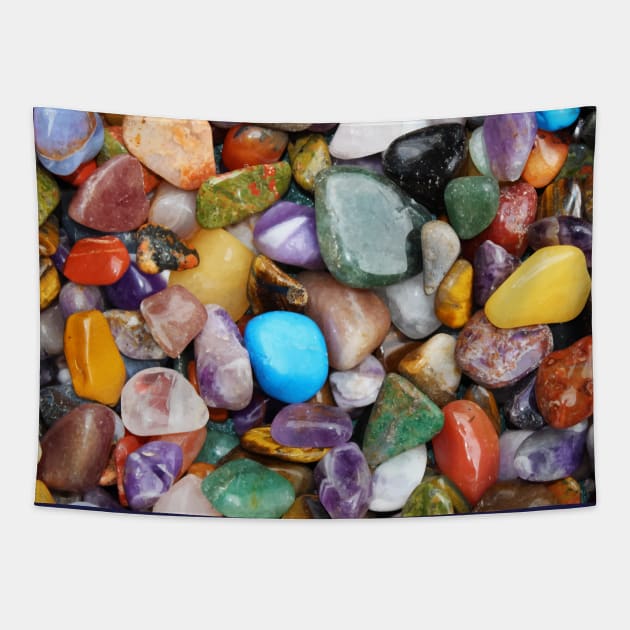 Colorful pebbles stones Tapestry by Farhad