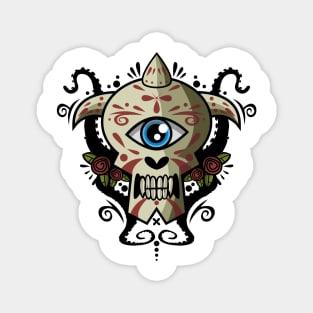 Cyclops Skull with tentacls Magnet