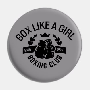 Girl Boxing Club Pin