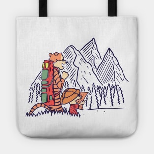 Calvin and Hobbes Climb The Mountain Tote