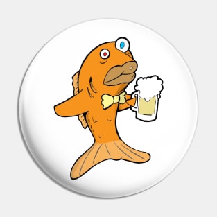 Gus Gus the Goldfish (Blank) Pin